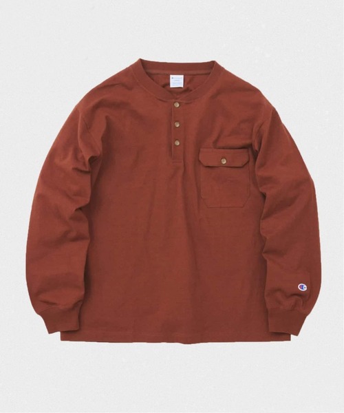 Champion（チャンピオン） ヘンリーネック tシャツ for JS 長袖