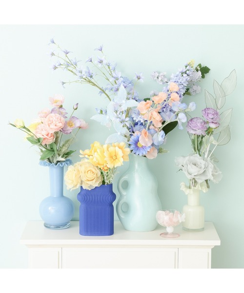 Francfranc（フランフラン） 花瓶 フリル フラワーベース M ライト