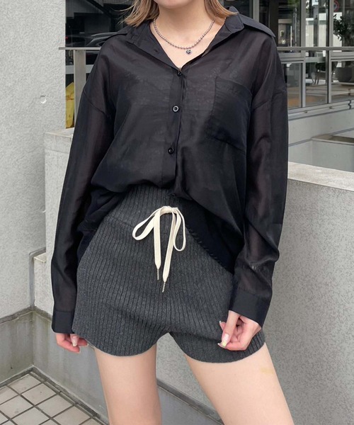 「ENVYM」 ショートパンツ FREE ブラック レディース_画像6