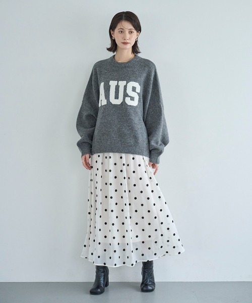 「meilmada」 フレアスカート MEDIUM ブラック レディース_画像8