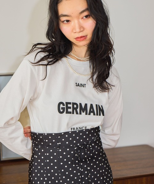 mysty woman（ミスティウーマン） tシャツ GERMAINロゴTEELS 659258