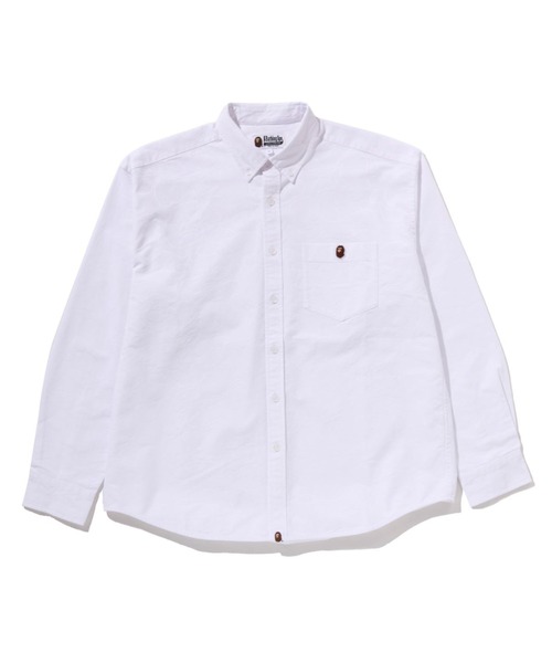 シャツ ONE POINT LINE CAMO JACQUARD OXFORD LS SHIRT メンズの画像