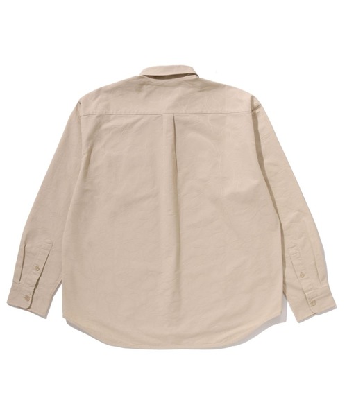 シャツ ONE POINT LINE CAMO JACQUARD OXFORD LS SHIRT メンズの画像
