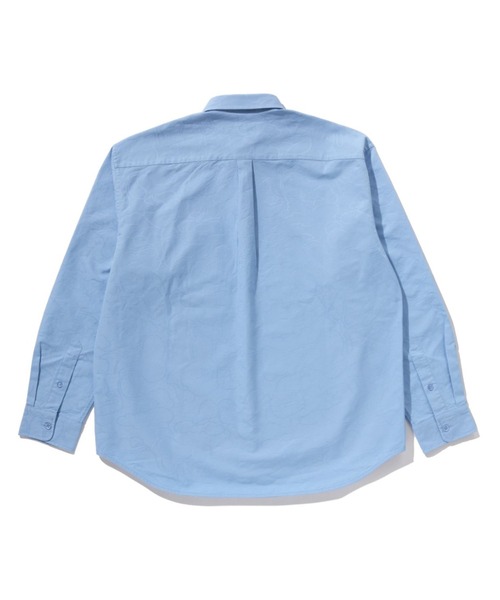 シャツ ONE POINT LINE CAMO JACQUARD OXFORD LS SHIRT メンズの画像