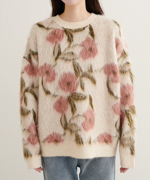 「natural couture」 長袖ニット FREE ベージュ レディース_画像6
