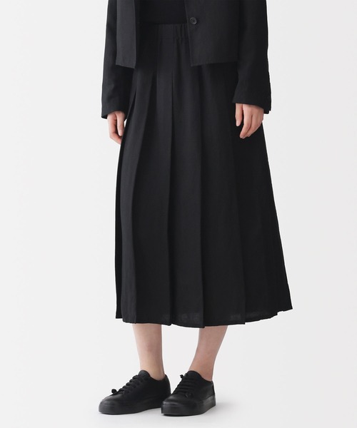 MUJI Labo スカート 「MUJI Labo」婦人 リネンリヨセルイージー