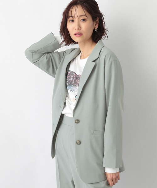 [GLOBAL WORK] tailored jacket LARGE оттенок коричневого прочее женский 