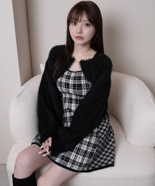 「LIPSERVICE」 キャミソールワンピース M ブラウン レディース_6