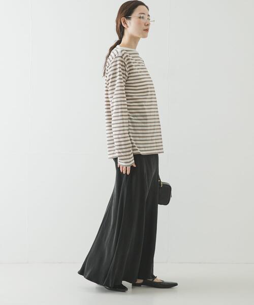tシャツ マルチボーダー2WAYカットソー レディースの画像