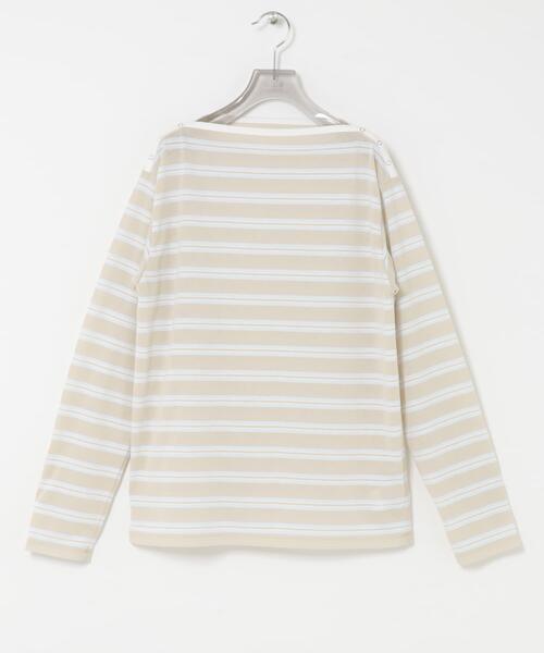 tシャツ マルチボーダー2WAYカットソー レディースの画像