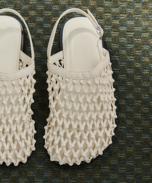 ADAM ET ROPE'（アダムエロペ） サンダル メッシュフラットサンダル