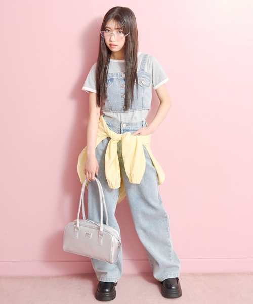 LOVETOXIC ワンピース 「LTXC」デニムパンツビスチェセットアップ