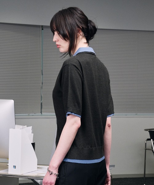 selle glant（セレグランテ） シャツ 半袖 LAYERED STYLE SUMMER KNIT