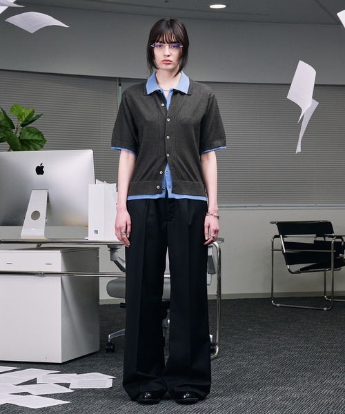selle glant（セレグランテ） シャツ 半袖 LAYERED STYLE SUMMER KNIT