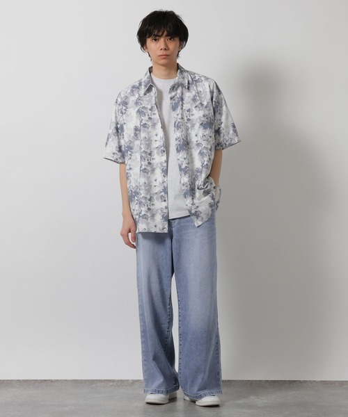 LAKOLE（ラコレ） ワイドパンツ ジーンズ 「多機能ウェア」冷感バギー