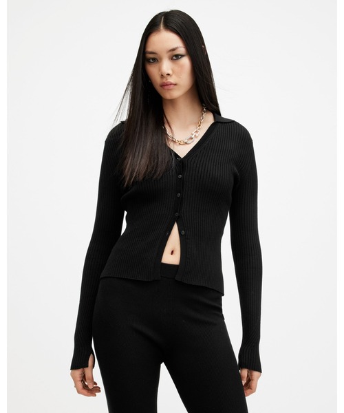 「ALLSAINTS」 カーディガン M ブラック レディース_3