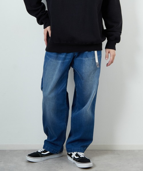 「Gramicci」 デニムパンツ X-LARGE ブラック メンズの画像