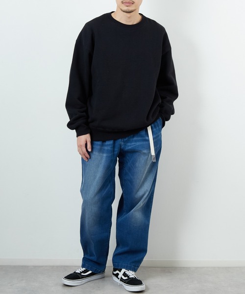「Gramicci」 デニムパンツ X-LARGE ブラック メンズの画像