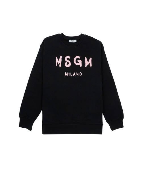 お値下げ中！MSGMトレーナー　ブラック　レディースS　新品未使用 MSGM（エムエスジーエム） トレーナー スウェット プルオーバー クルー
