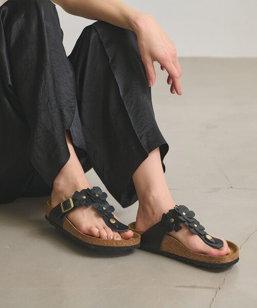 サンダル 「国内EXCLUSIVE」「BIRKENSTOCK」GIZEH フラワー サンダル レディースの画像