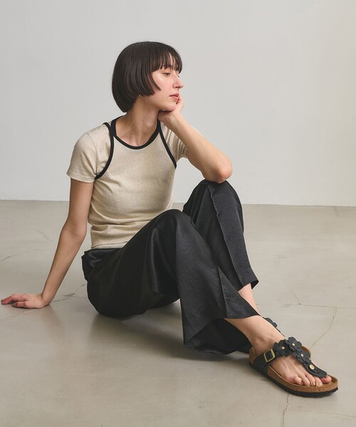 サンダル 「国内EXCLUSIVE」「BIRKENSTOCK」GIZEH フラワー サンダル レディースの画像