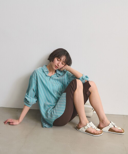 サンダル 「国内EXCLUSIVE」「BIRKENSTOCK」GIZEH フラワー サンダル レディースの画像