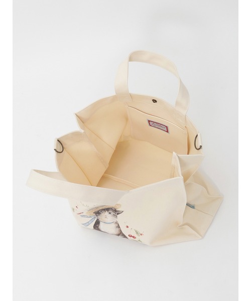Karl Helmut トートバッグ さくらんぼの丘のねこプリント2WAYバッグ