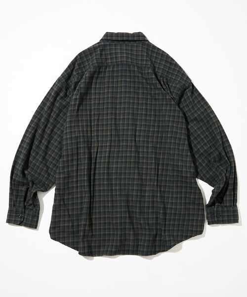 「HINSON」 長袖シャツ MEDIUM ネイビー メンズ_画像3