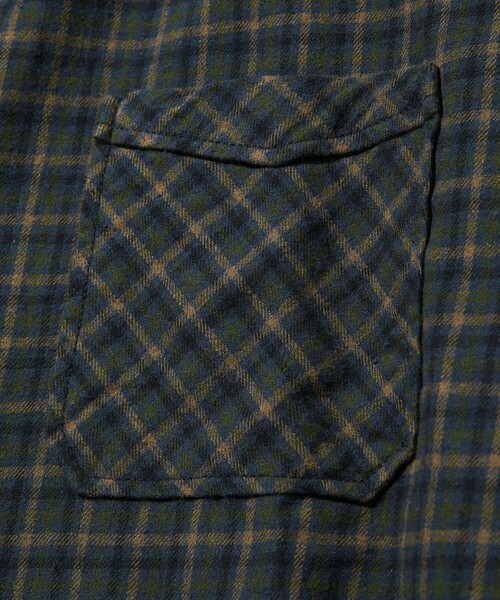 「HINSON」 長袖シャツ MEDIUM ネイビー メンズ_画像5