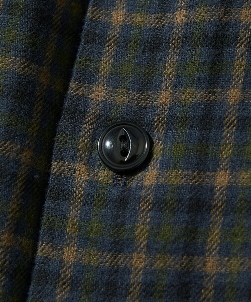 「HINSON」 長袖シャツ MEDIUM ネイビー メンズ_画像6