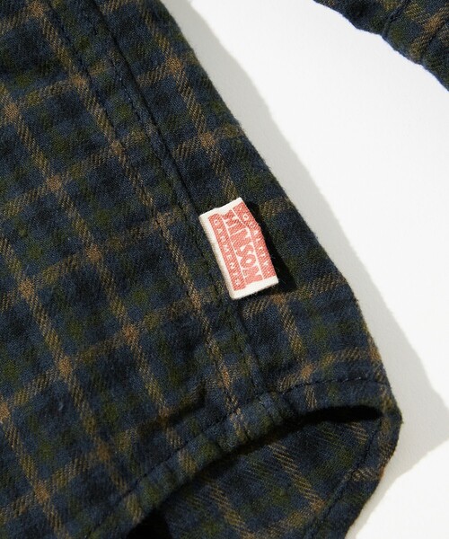 「HINSON」 長袖シャツ MEDIUM ネイビー メンズ_画像8