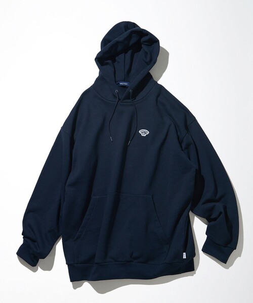 「NAUTICA」 プルオーバーパーカー SMALL ネイビー メンズ_画像3