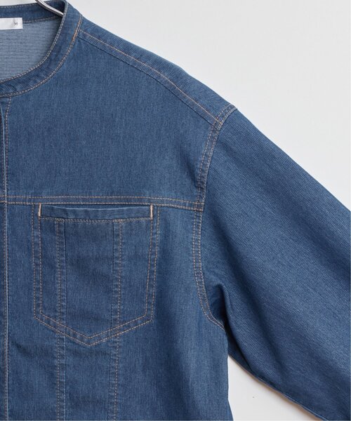 「ikka」 デニムジャケット M ネイビー レディース_画像8