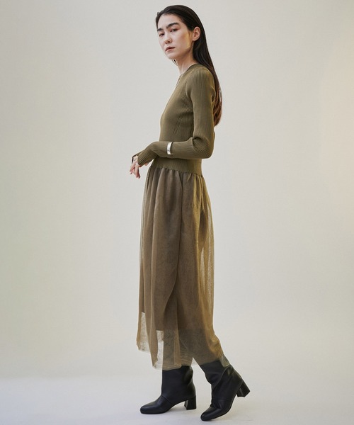 「SALON adam et rope'」 ドッキングワンピース FREE ブラック レディース_画像8