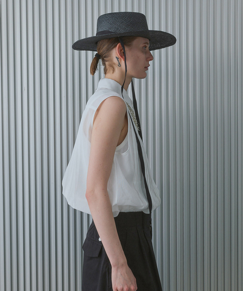 ブラウス シャツ Pleats Shirt / プリーツシャツ レディースの画像