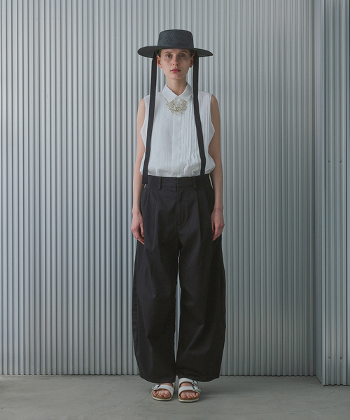 ブラウス シャツ Pleats Shirt / プリーツシャツ レディースの画像