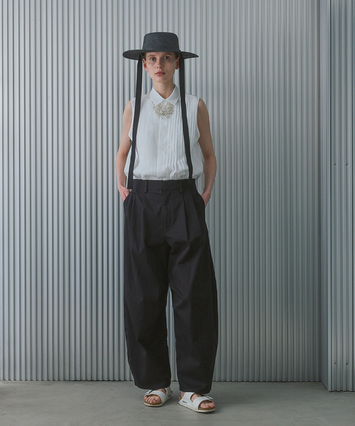 ブラウス シャツ Pleats Shirt / プリーツシャツ レディースの画像