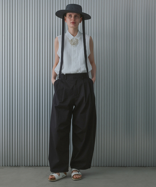 ブラウス シャツ Pleats Shirt / プリーツシャツ レディースの画像
