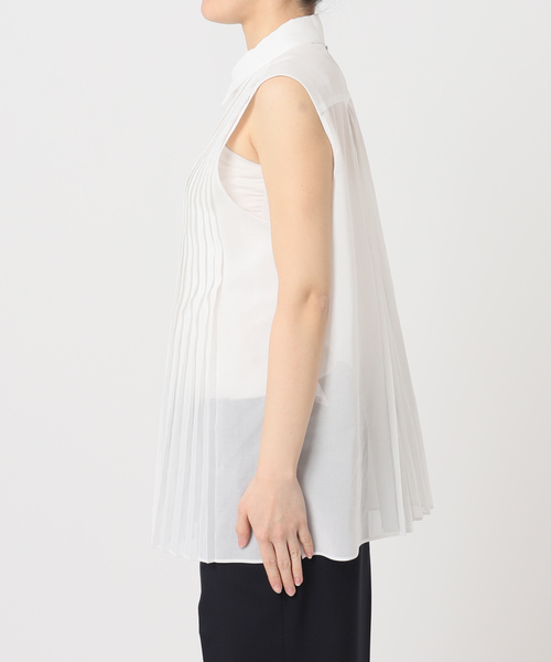 ブラウス シャツ Pleats Shirt / プリーツシャツ レディースの画像