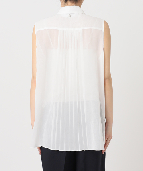 ブラウス シャツ Pleats Shirt / プリーツシャツ レディースの画像
