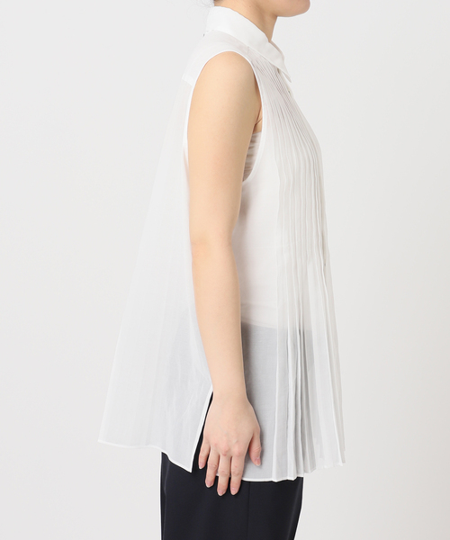 ブラウス シャツ Pleats Shirt / プリーツシャツ レディースの画像