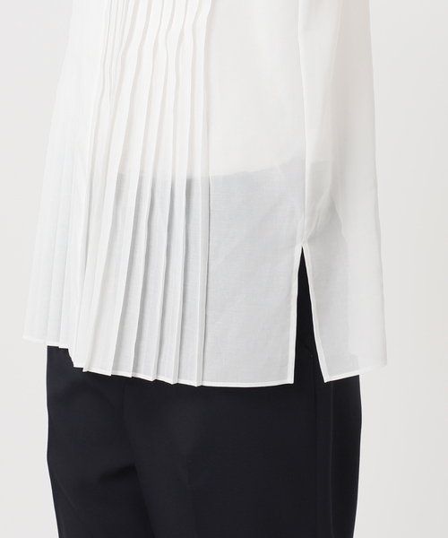 ブラウス シャツ Pleats Shirt / プリーツシャツ レディースの画像