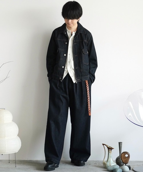 「WYM LIDNM」 デニムパンツ L インディゴブルー メンズ_画像4