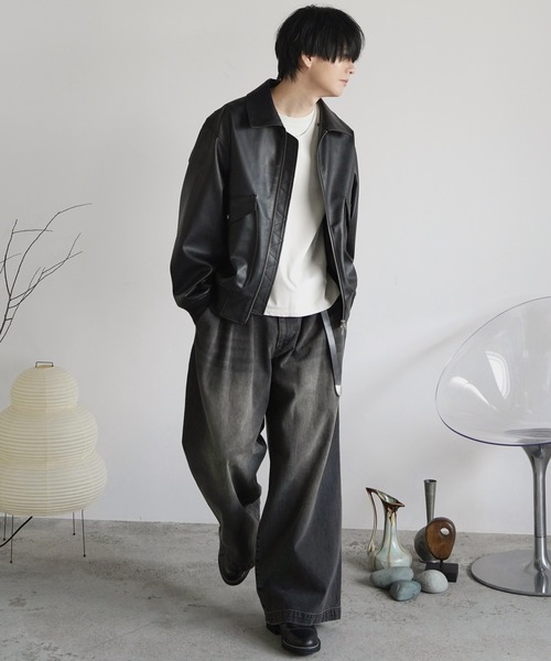 「WYM LIDNM」 デニムパンツ L インディゴブルー メンズ_画像6
