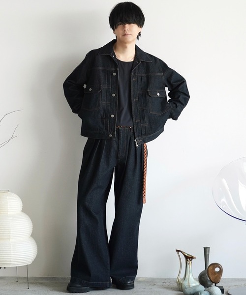 「WYM LIDNM」 デニムパンツ L インディゴブルー メンズ_画像7