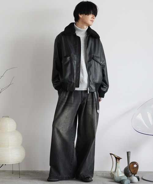 「WYM LIDNM」 デニムパンツ L インディゴブルー メンズ_画像8
