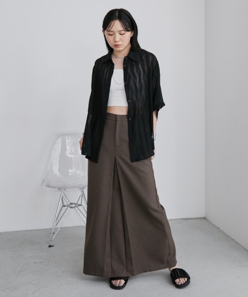 「Aunt Marie's」 半袖シャツ FREE ブルー レディース_画像8