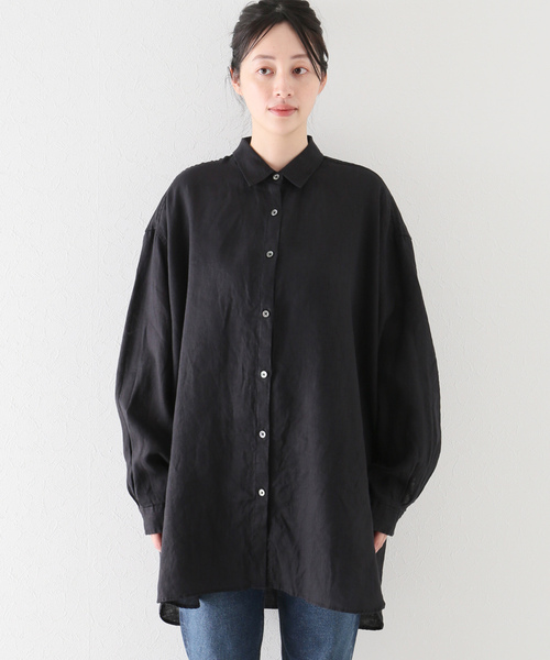 「JOURNAL STANDARD LUXE」 長袖シャツ FREE ベージュ レディース_画像2