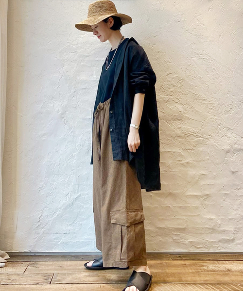 「JOURNAL STANDARD LUXE」 長袖シャツ FREE ベージュ レディース_画像4
