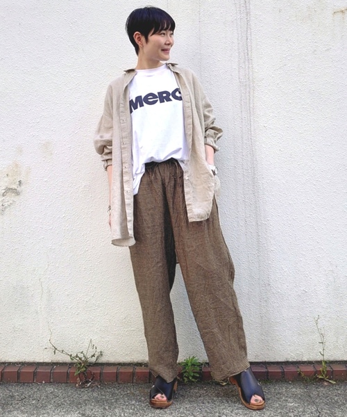「JOURNAL STANDARD LUXE」 長袖シャツ FREE ベージュ レディース_画像6